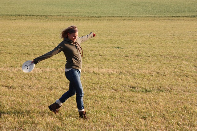 Girl with Frisbee